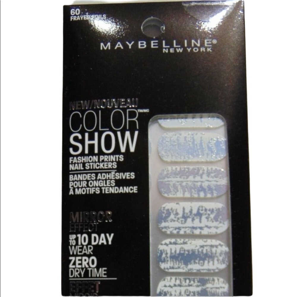 Maybelline Color Show #60 FRAYED FOILS Nail Stickers Mirror Effect